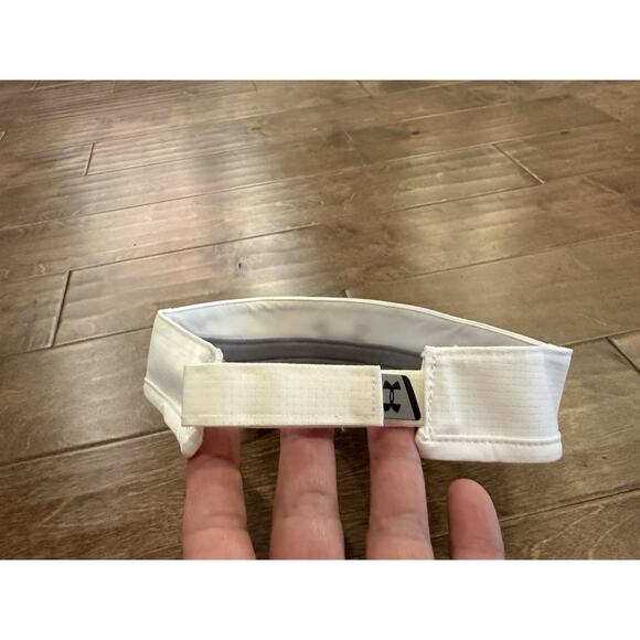 Under Armour Mens White UA Launch ArmourVent Reflectivity Visor Running OSFA - Picture 5 of 9